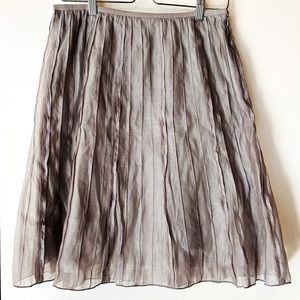 NIC + ZOE Pleated Skirt Sz 8 Ash
